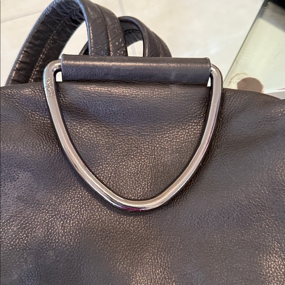 Kooba Black Leather Backpack - Picture 3 of 6